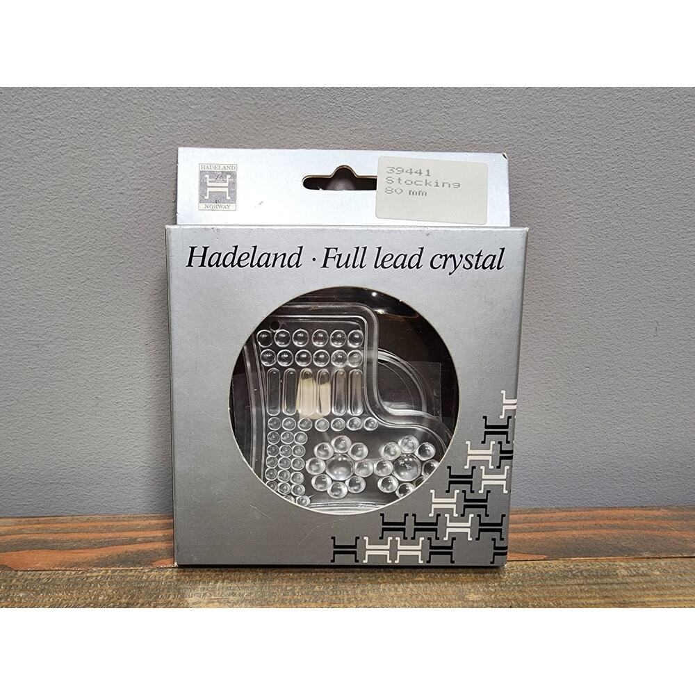 Hadeland Full Lead Crystal Norway In Box Stocking 39441